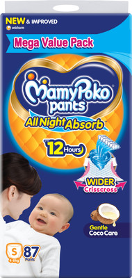 MamyPoko Pants All Night Absorb S90 - S(87 Pieces)