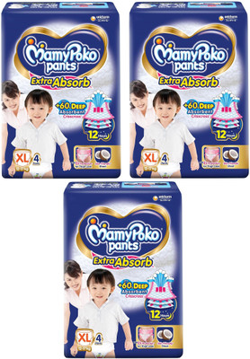 MamyPoko Pants Extra Absorb Xtra Large Diapers - XL(12 Pieces)