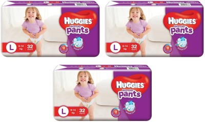 Huggies WONDER BABY PANTS,SIZE LARGE, 32 PCS PACK, COMBO OF 3 PACKS - L(96 Pieces)