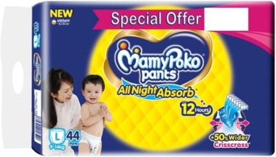 MAMY POKO PANTS Standard All Night Absorb - Large ( 44 Pieces ) (L- 44 Pieces) - L(44 Pieces)