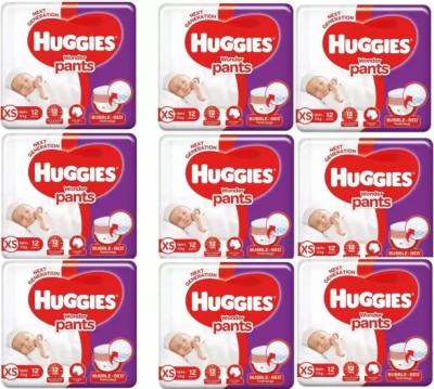 Huggies Wonder Pants Bubble-Bed XS - 12X9=108 Counts - XS(108 Pieces)