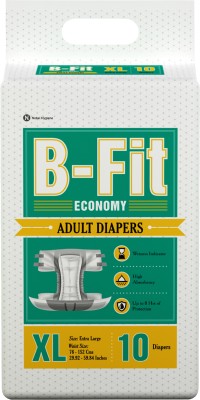 B-FIT Adult Diaper Economy Tape Style Adult Diapers - XL(10 Pieces)