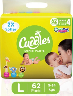 Cuddles - Super Pants Style Diaper - L(62 Pieces)