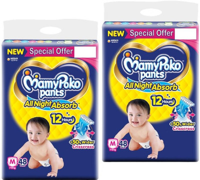 MamyPoko Standard All Night Medium 96 - M(96 Pieces)