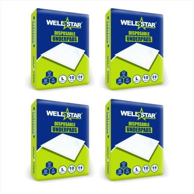 Wellstar Underpads | Large 60 x 90 cm Adult Diapers - L(40 Pieces)