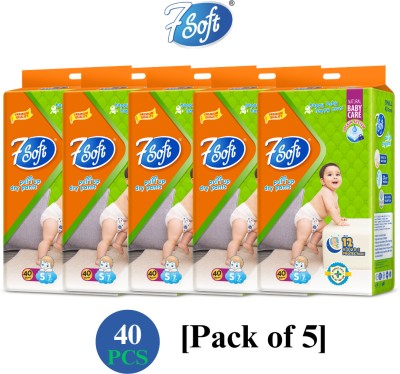 7 Soft Baby Pull-Up Dry Pants - Size S (40 Pants x Pack of 5) - S(200 Pieces)