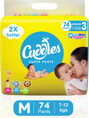 Cuddles - Super Pants Style Diaper - M(74 Pieces)