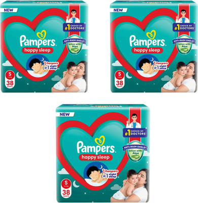 Pampers Happy Skin Pants Value Pack - S(114 Pieces)