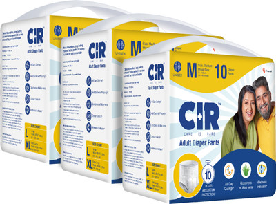 CIR 10 hr Absorption Protection with Wetness Indicator Odour Control Pant Adult Diapers - M(30 Pieces)