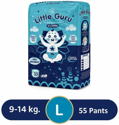 Arzee Baby Dry Pants Diapers High Absorbency, Soft & Durable - XL(55 Pieces)