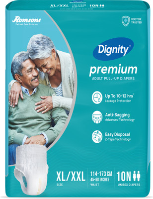 DIGNITY Premium Pant Style Adult Diapers - XL - XXL(10 Pieces)