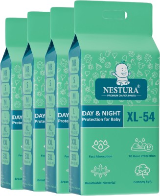 NESTURA Baby Diaper pants XL size 12-18 kg - XL(216 Pieces)