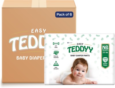 TEDDYY Easy with Rapid-Soaker Technology - New Born(108 Pieces)