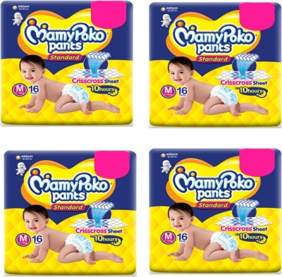 MamyPoko Standard M 16+16+16+16 pack of 4 - M(4 Pieces)