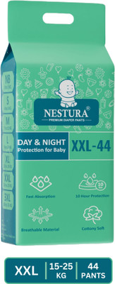 NESTURA Baby Diaper Pants Double Xl XXL size Pack of 1 - XXL(44 Pieces)