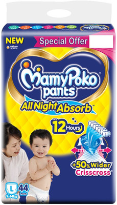 MamyPoko Standard All Night Large 44 - L(44 Pieces)