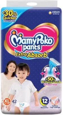 MamyPoko Extra Absorb Diapers Pants (Pack of 1) - XL(42 Pieces)