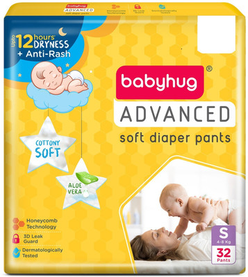 babyhug Advanced Pant Style **Diaper Small - 32 Pieces** - S(32 Pieces)