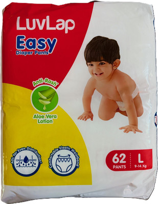 LuvLap Baby Diaper Pants Large Size L62 - L(62 Pieces)
