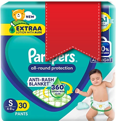Pampers All-Night Dryness Diaper Pants for Happy Babies ZD - S(30 Pieces)