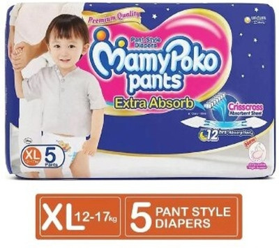 MamyPoko Pants Extra Absorb Xtra Large Diapers - XL(5 Pieces)