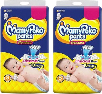 MamyPoko Standard Baby Diaper Pants, Small (4kg - 8kg) - Pack of 2 - S(80 Pieces)