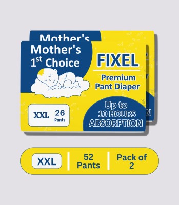 fixel baby diapers Pants Double Xl XXL size Pack of 2 - XXL - XXL(52 Pieces)