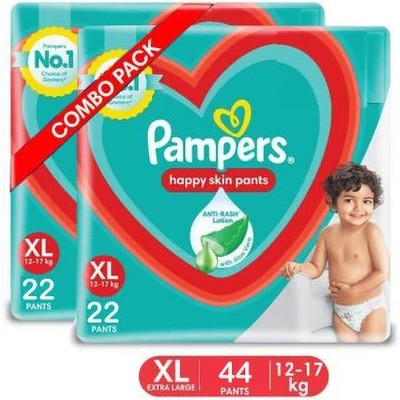 Pampers Happy Skin Pants Value Pack - XL (44 Pieces) - XL(44 Pieces)