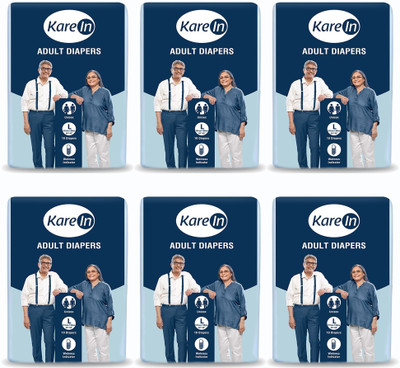 KareIn Premium Tape Style Adult Diapers - L(60 Pieces)