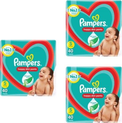 Pampers Gentle Skin Baby Diapers, 120 Pack S Size, All-Night Fit JF - S(120 Pieces)