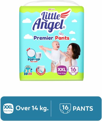 Little Angel Premier Diaper Pants with 12 hrs absorption 16 Count/Pack,Pack of 1,above 14Kgs - XXL(16 Pieces)