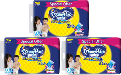 MamyPoko Standard All Night L132 - L(132 Pieces)