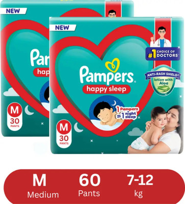 Pampers Happy Skin Pants - M(64 Pieces)