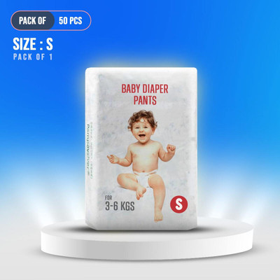 asiby S - 50 Baby Diaper Pants - S(50 Pieces)