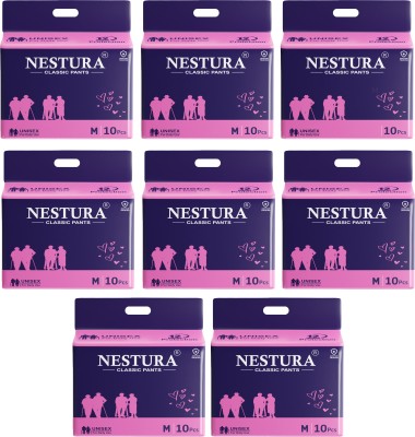 NESTURA Pant Style Adult Diaper - M(80 Pieces)