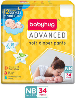 babyhug Advanced Pant Style Diaper New Born (NB) NB-34 - New Born(34 Pieces)