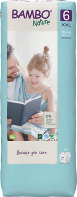 Bambo Nature Eco-friendly Tape Diapers with Wetness Indicator - XXL(40 Pieces)