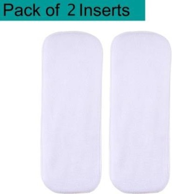 RAREGEAR 5 Layer Inserts Pads Liners Natures Cloth Diaper Reusable Washable Pack of 2 - New Born(2 Pieces)