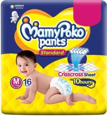 MamyPoko Pants Extra Absorb M - 16 Pieces Dipers - M(16 Pieces)