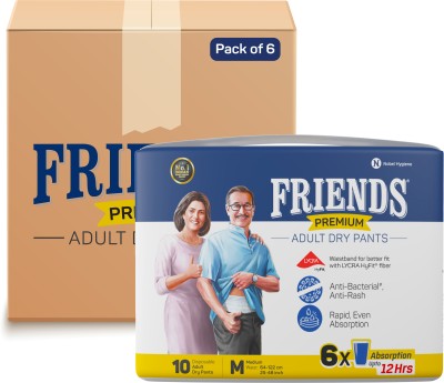 FRIENDS Premium Pull Up Pant Adult Diapers - L(60 Pieces)