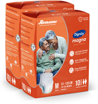 DIGNITY Magna Pant Style Adult Diapers - M(20 Pieces)