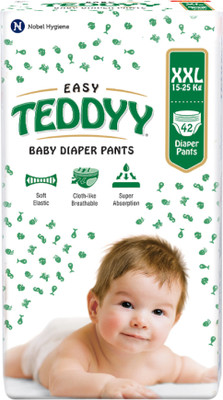 TEDDYY Easy Diaper Pants with Rash Protection and 3x Faster absorption Technology - XXL(42 Pieces)