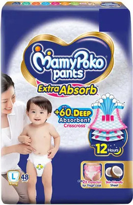 MamyPoko Extra Abrorb - L(48 Pieces)