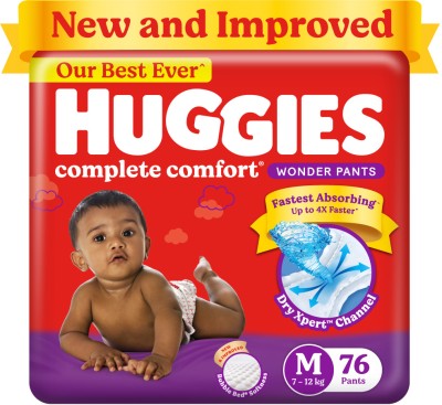 Huggies COMPLATE COMFORT WONDER PANTS - M(76 Pieces)