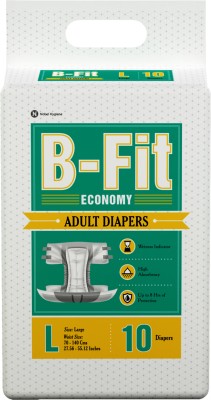 B-FIT Economy Tape Style Adult Diapers - L(10 Pieces)