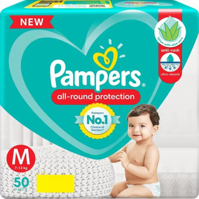 Pampers Diaper Pants Lotion Grap with Aloe Vera - M(50 Pieces)