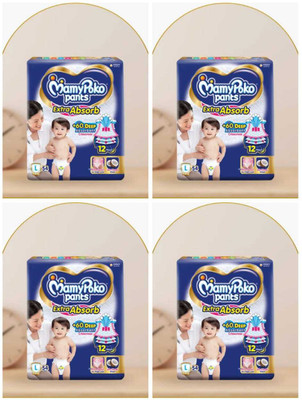 MamyPoko NEW IMPROVED EXTRA ABSORB {54*4 } - L(216 Pieces)