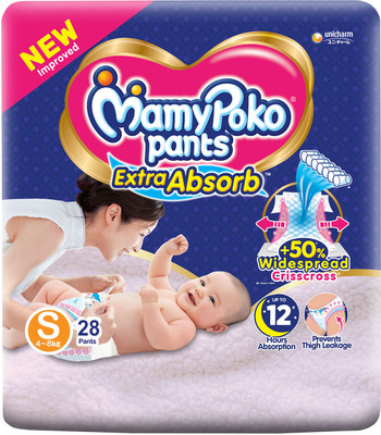 MamyPoko Extra Absorb PANT STYLE DIAPER - S(28 Pieces)