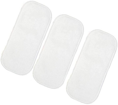 TINNY TOTS Pack of 3 Baby Cotton Microfiber Bamboo Inserts(5 Layers) Cloth Diapers Nappies - S - M(2 Pieces)