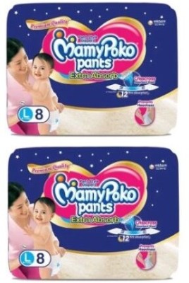 MamyPoko Pants Extra Absorb Large - 8x2 Diapers - L(16 Pieces)